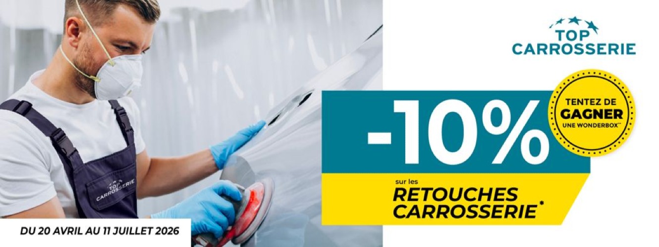 -10% sur les retouches carrosserie